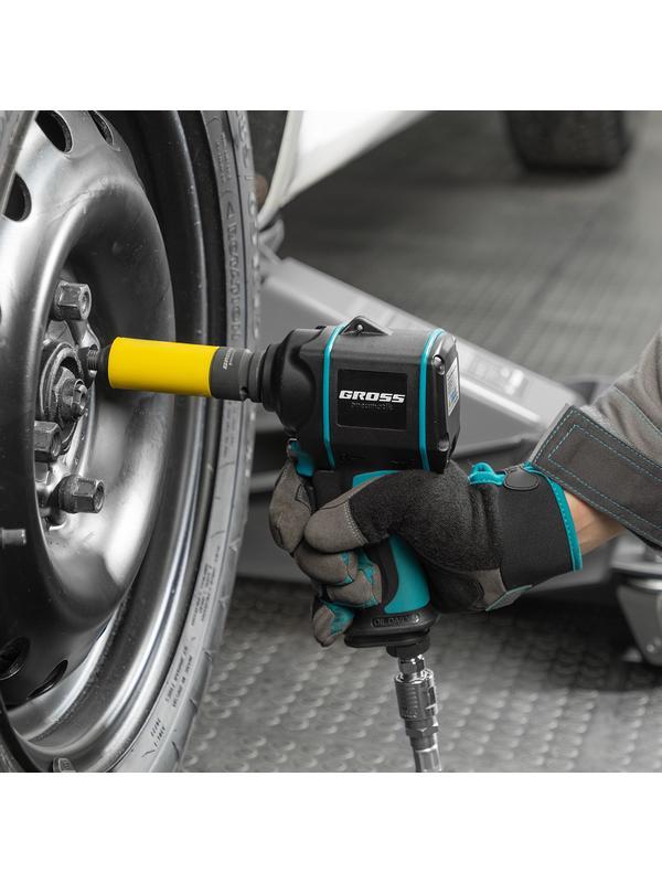Гайковерт пневматический ударный G985K2, 1/2, 610Нм 9000 об/мин, с набором 17 предметов Gross