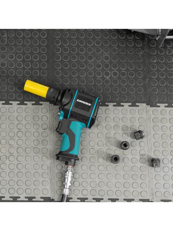 Гайковерт пневматический ударный G985K2, 1/2, 610Нм 9000 об/мин, с набором 17 предметов Gross