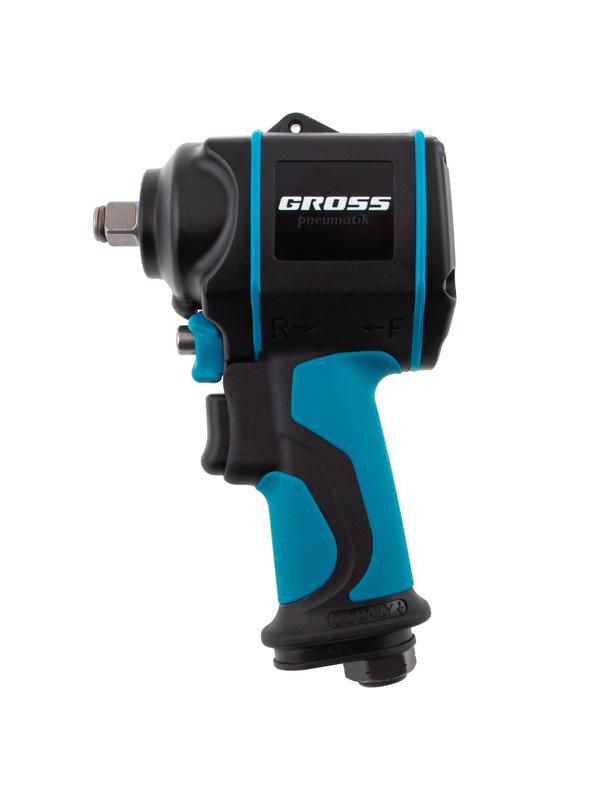 Гайковерт пневматический ударный G985K2, 1/2, 610Нм 9000 об/мин, с набором 17 предметов Gross