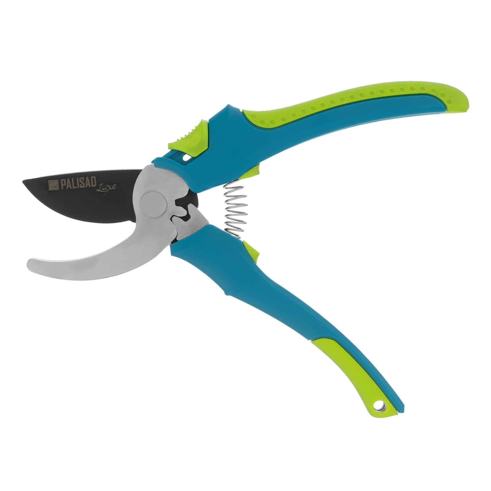 Секатор прямого реза, 215 мм, двухкомпонентные рукоятки, Luxe, Palisad