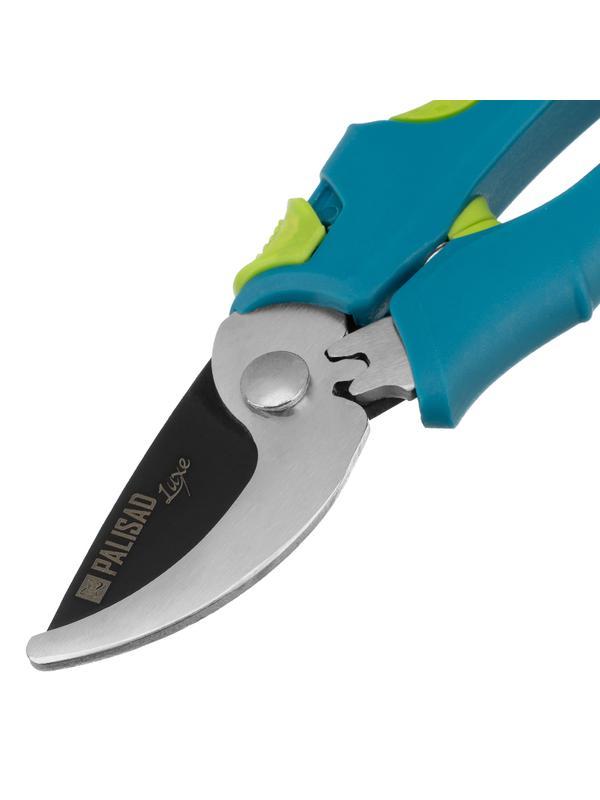 Секатор прямого реза, 215 мм, двухкомпонентные рукоятки, Luxe, Palisad