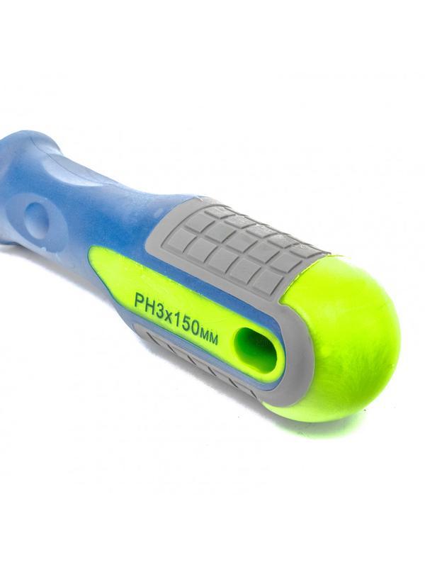 Отвертка, PH3 х 150 мм, CrV, трехкомпонентная рукоятка Сибртех