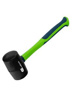 Киянка резиновая, 680 г, черная резина, фибергласовая рукоятка Сибртех