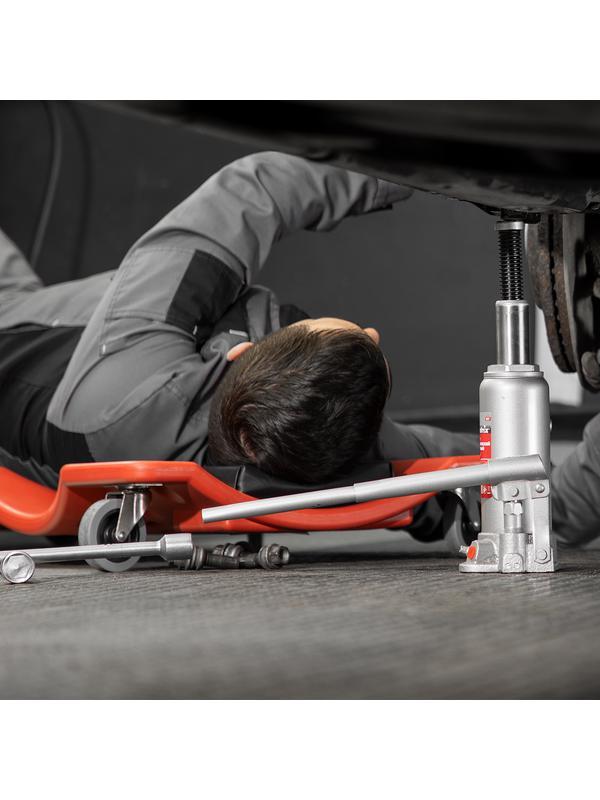 Домкрат гидравлический бутылочный, 5 т, высота подъема 216-413 мм Matrix