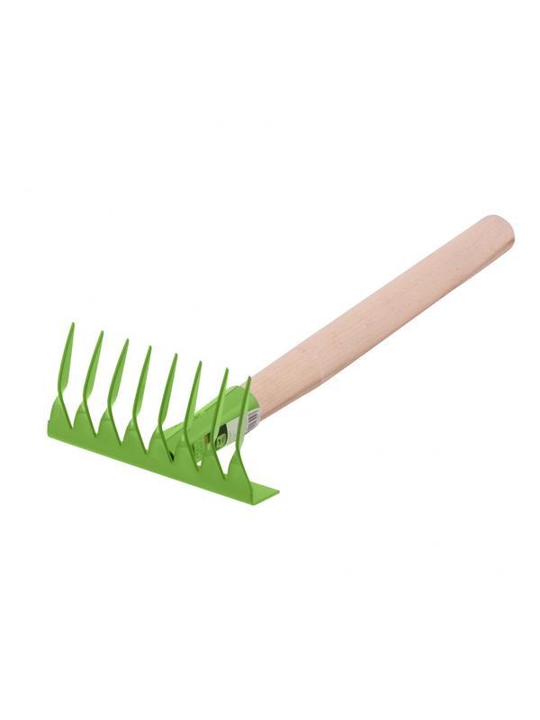 Грабли витые 8 - зубые, 160 х 390 мм, стальные, деревянная рукоятка, Агроном, Россия, Сибртех
