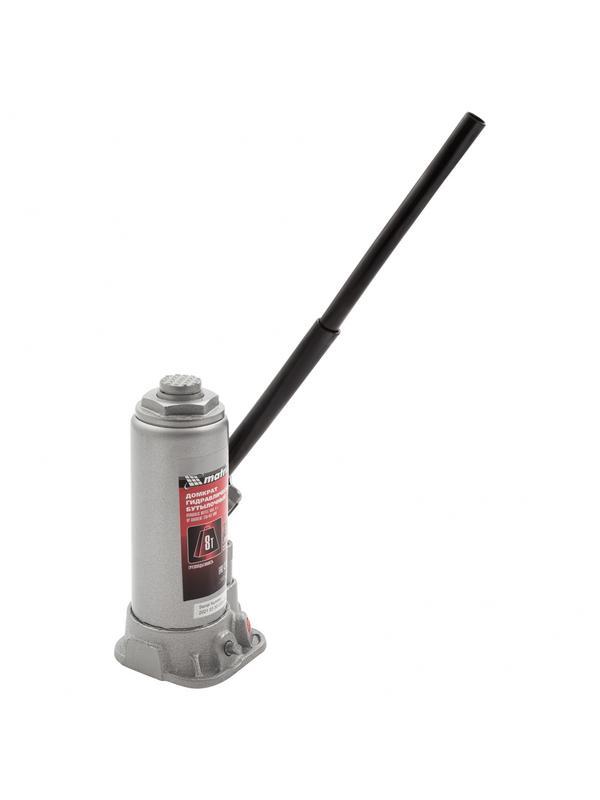 Домкрат гидравлический бутылочный, 8 т, высота подъема 230-457 мм Matrix