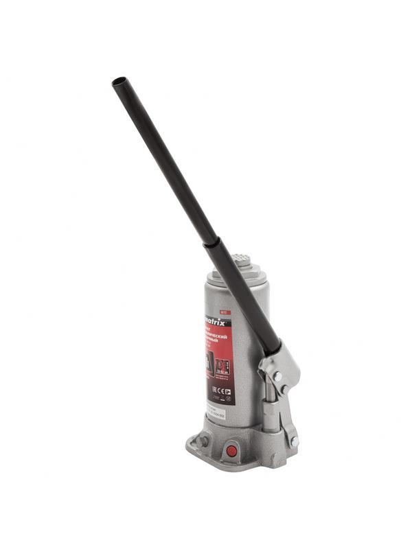 Домкрат гидравлический бутылочный, 8 т, высота подъема 230-457 мм Matrix