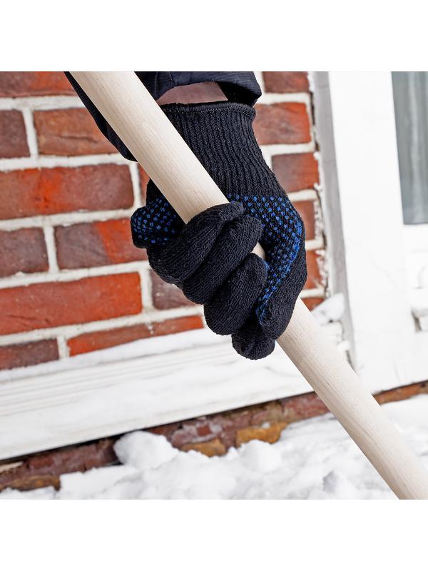 Перчатки хлопкоэфирные плюшевые, ПВХ 