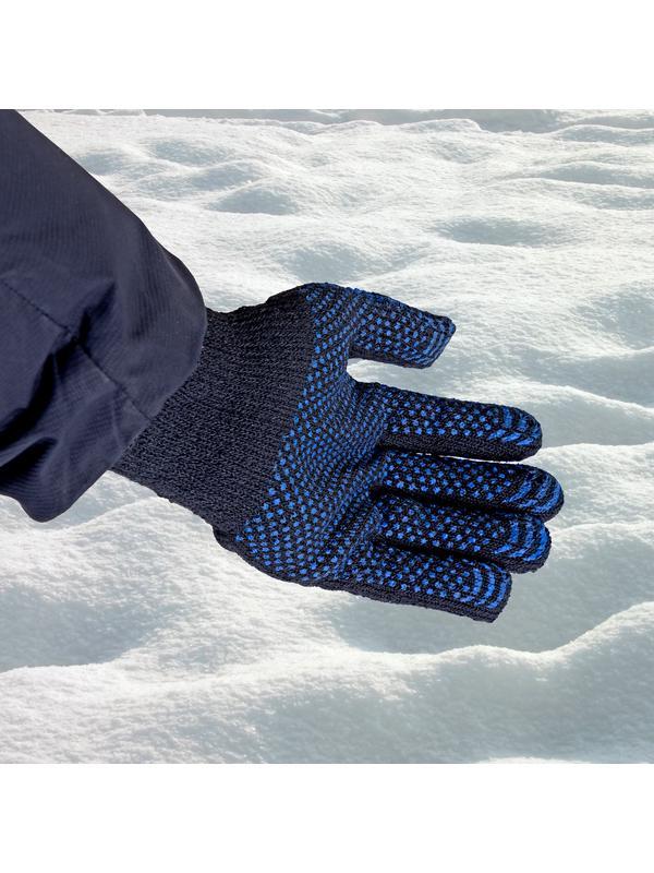 Перчатки хлопкоэфирные плюшевые, ПВХ 