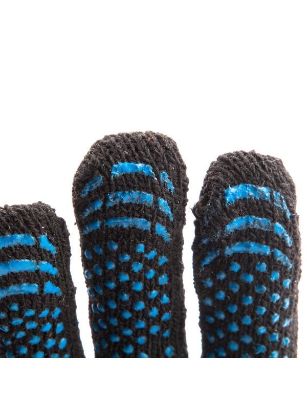 Перчатки хлопкоэфирные плюшевые, ПВХ 