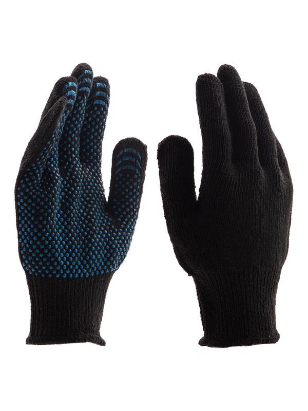 Перчатки хлопкоэфирные плюшевые, ПВХ 