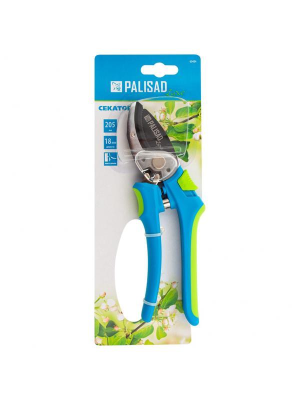 Секатор с наковальней, 205 мм, двухкомпонентные рукоятки, Luxe, Palisad