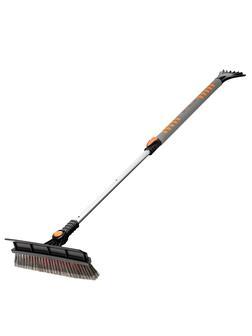 Щетка-сметка для снега со скребком телескопическая 900-1300 мм Stels