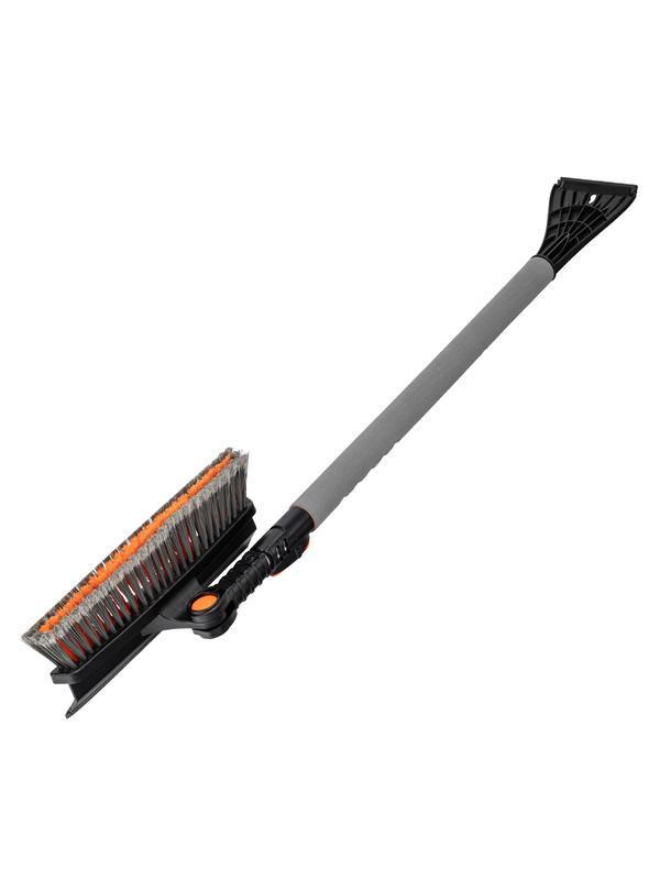 Щетка-сметка для снега со скребком телескопическая 900-1300 мм Stels