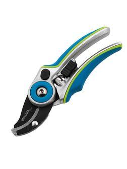 Секатор с наковальней, 205 мм, регулировка захвата, алюминиевые рукоятки, Luxe, Palisad