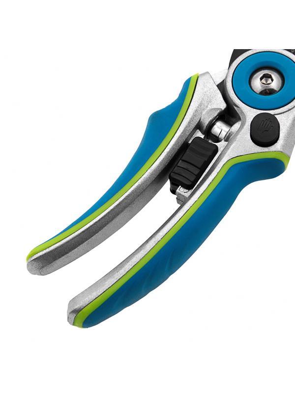 Секатор с наковальней, 205 мм, регулировка захвата, алюминиевые рукоятки, Luxe, Palisad