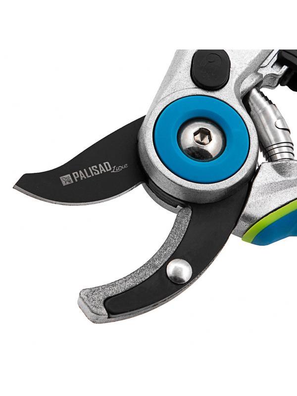 Секатор с наковальней, 205 мм, регулировка захвата, алюминиевые рукоятки, Luxe, Palisad