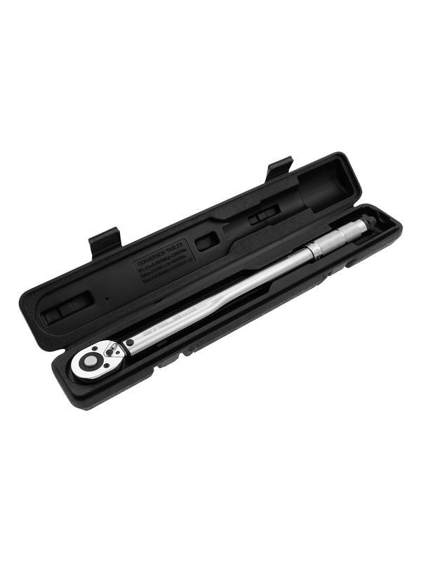 Ключ динамометрический, 28-210 Нм, 1/2, CrV, хромированный, быстрый сброс Stels