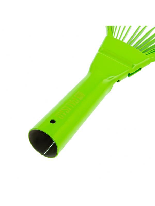 Грабли веерные стальные, 425 мм, 22 плоских зуба, эмалированные, без черенка, Palisad