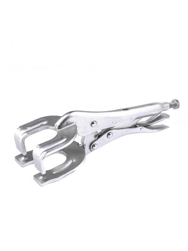 Зажим ручной, двойной, точечная фиксация, 225 мм// Сибртех