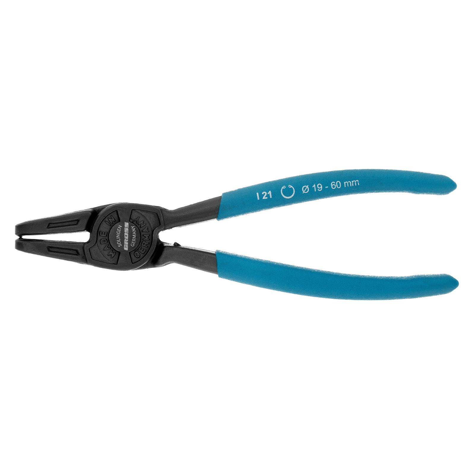 Съемник, 165 мм, для внутренних стопорных колец (19-60 мм), изогнутые губки (сжим) Gross