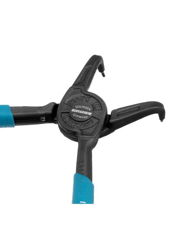 Съемник, 165 мм, для внутренних стопорных колец (19-60 мм), изогнутые губки (сжим) Gross