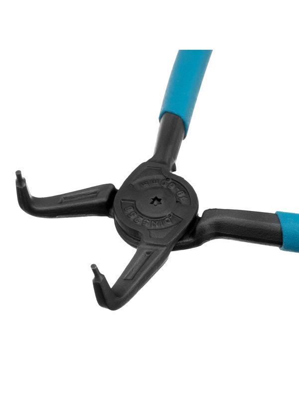 Съемник, 165 мм, для внутренних стопорных колец (19-60 мм), изогнутые губки (сжим) Gross