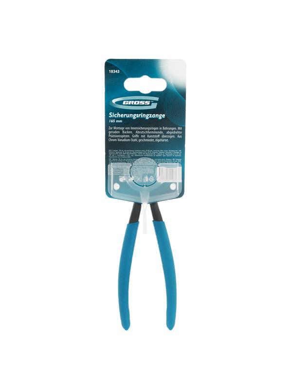 Съемник, 165 мм, для внутренних стопорных колец (19-60 мм), изогнутые губки (сжим) Gross