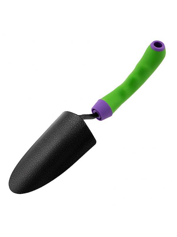 Совок посадочный широкий, 75 х 325 мм, стальной, обрезиненная эргономичная рукоятка, Era, Palisad