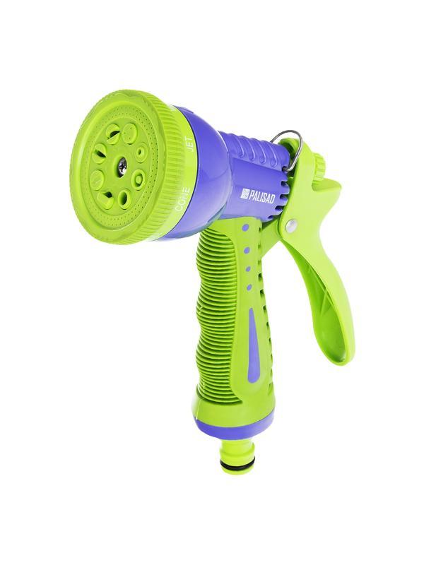 Набор для подключения шланга 3/4,пистолет 8 режимов полива, адаптер, 2 соединителя Palisad