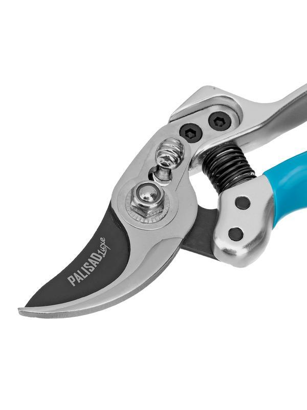 Секатор прямого реза, 170 мм, усиленный, нижняя рукоятка в ПВХ - оболочке, Luxe, Palisad