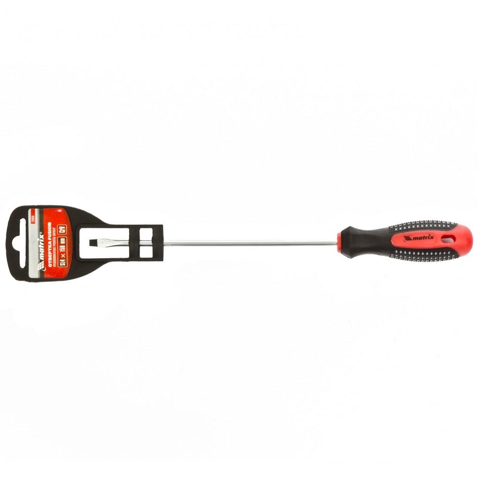 Отвертка Fusion, SL4 х 150 мм, CrV, трехкомпонентная рукоятка 