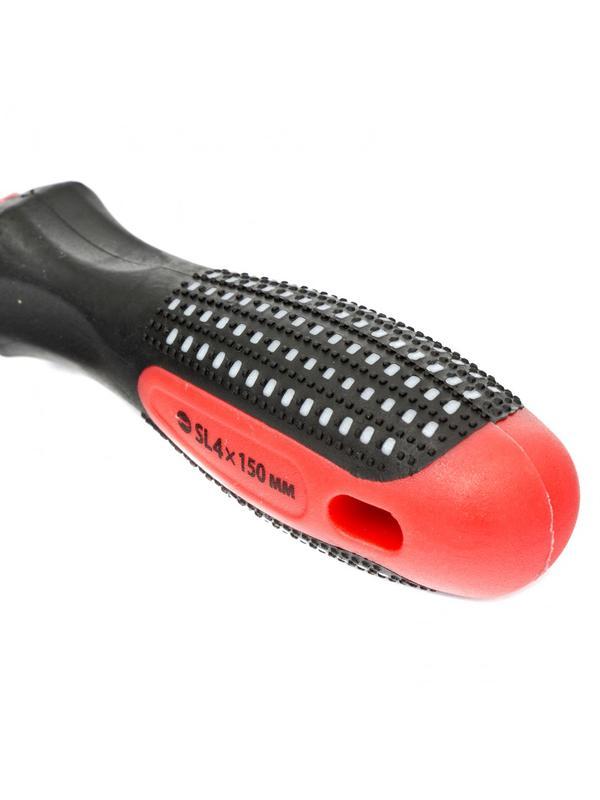 Отвертка Fusion, SL4 х 150 мм, CrV, трехкомпонентная рукоятка 