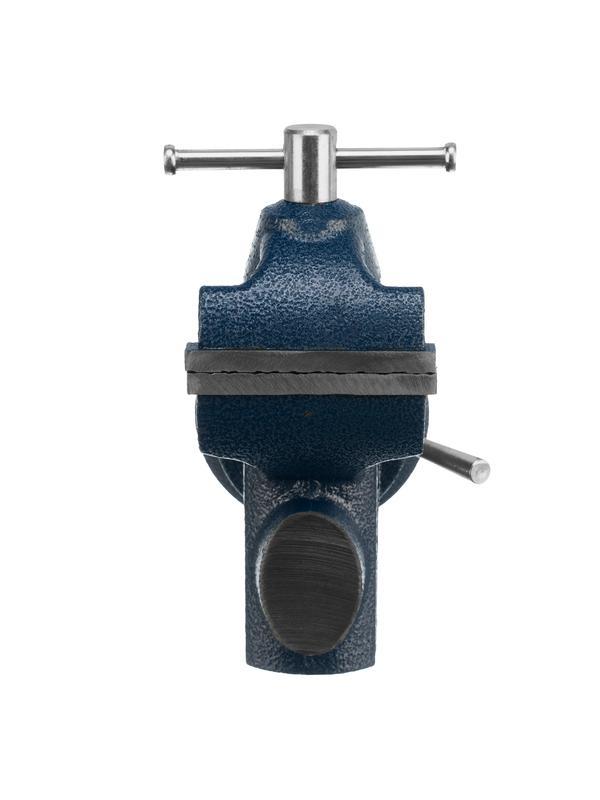 Тиски слесарные, настольные, поворотные, ширина рабочих губок 50 мм, наковальня Сибртех