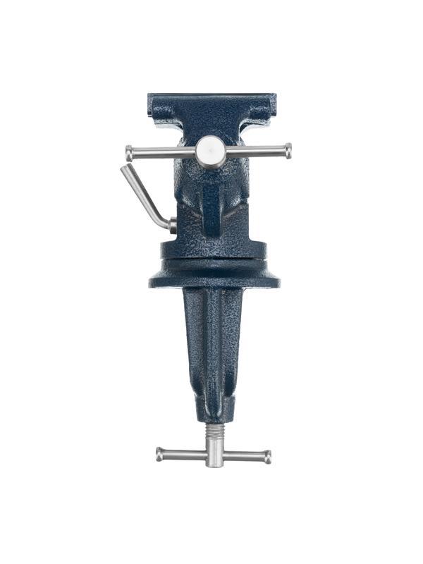 Тиски слесарные, настольные, поворотные, ширина рабочих губок 50 мм, наковальня Сибртех