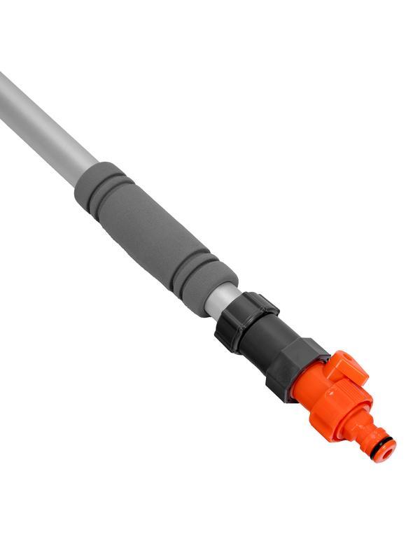 Щетка с подачей воды, телескоп. 2 части (щетка, ручка телескопическая) Stels