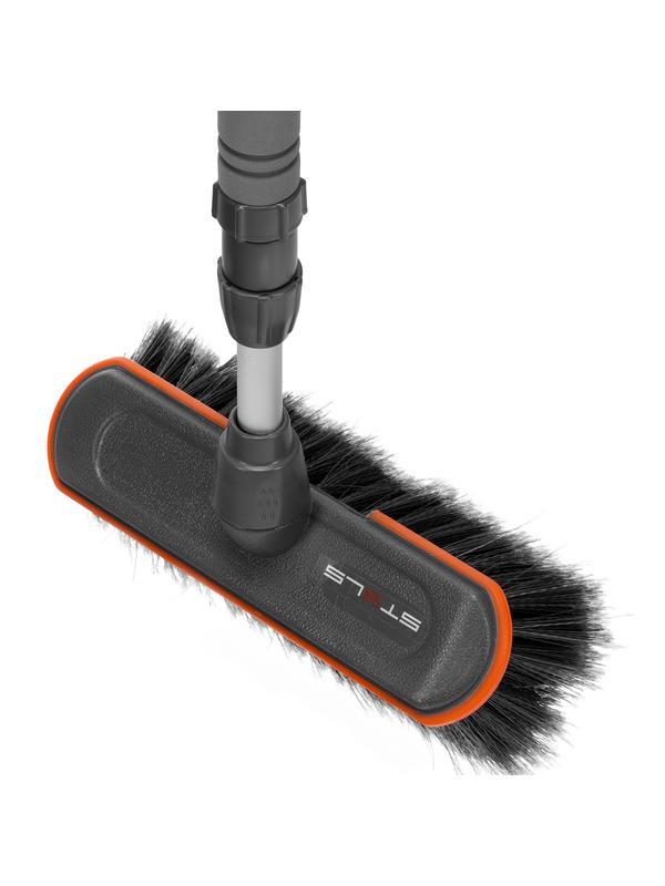 Щетка с подачей воды, телескоп. 2 части (щетка, ручка телескопическая) Stels