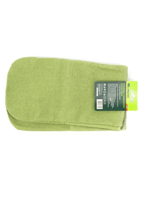 Рукавицы брезентовые огнеупорные, одинарный наладонник, 2 размер Россия Сибртех