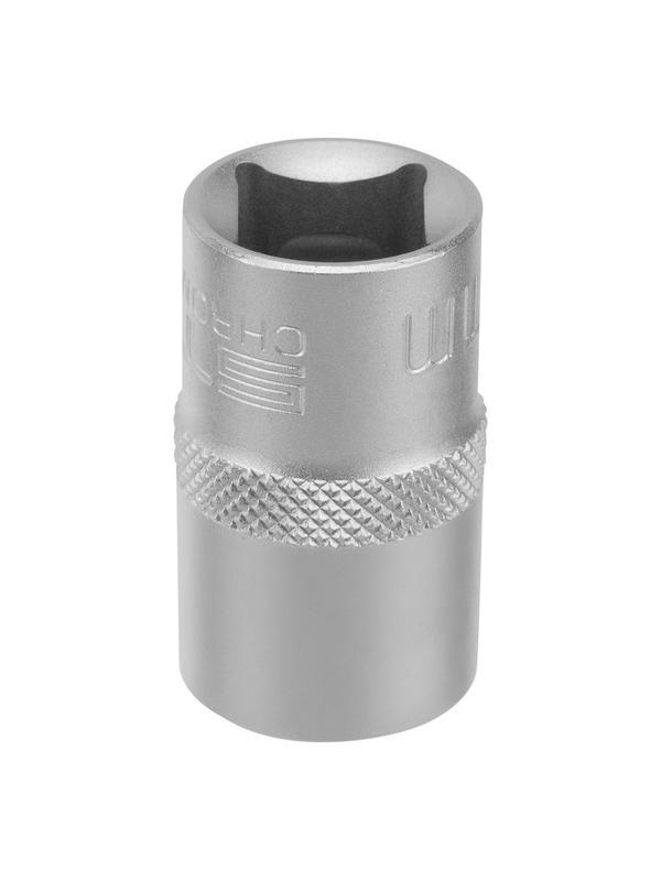 Головка торцевая, 15 мм, шестигранная, CrV, под квадрат 1/2 Stels