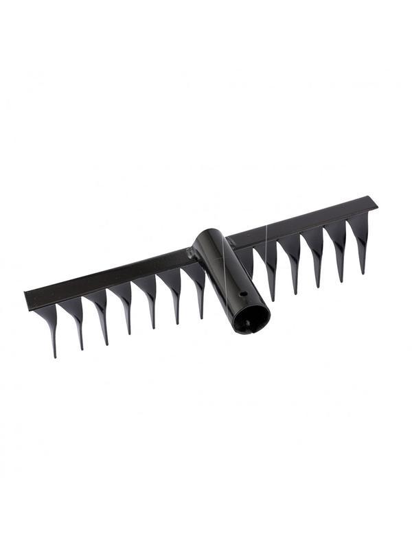 Грабли стальные, 300 мм, 14 витых зубьев, без черенка, Россия, Сибртех