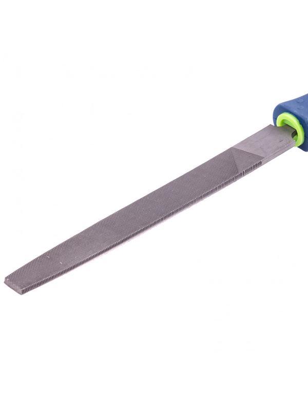 Напильник, 150 мм, плоский, двухкомпонентная рукоятка, №2 Сибртех