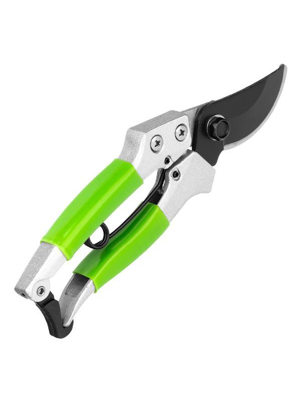 Секатор прямого реза, 180 мм, металлические обрезиненные рукоятки, Palisad