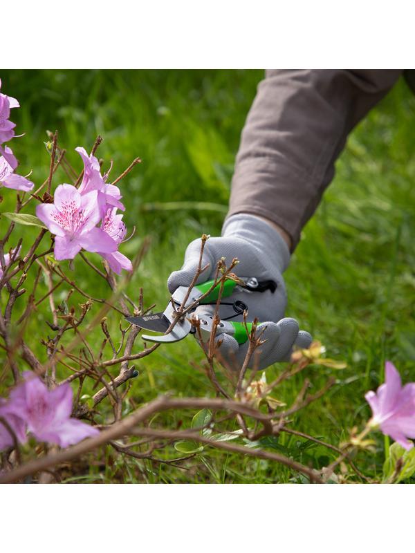 Секатор прямого реза, 180 мм, металлические обрезиненные рукоятки, Palisad