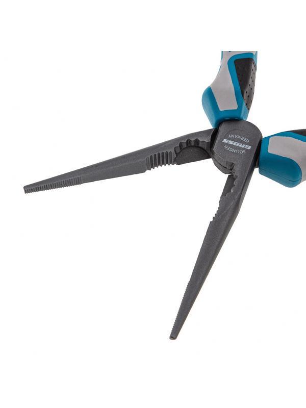 Длинногубцы прямые 205 мм, трехкомпонентные рукоятки Gross