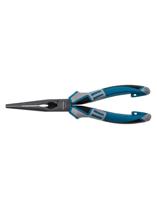 Длинногубцы прямые 205 мм, трехкомпонентные рукоятки Gross