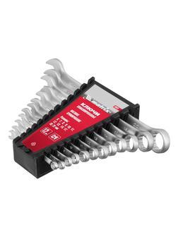 Набор ключей комбинированных, 6-22 мм, 12 шт, CrV, матовый хром Matrix