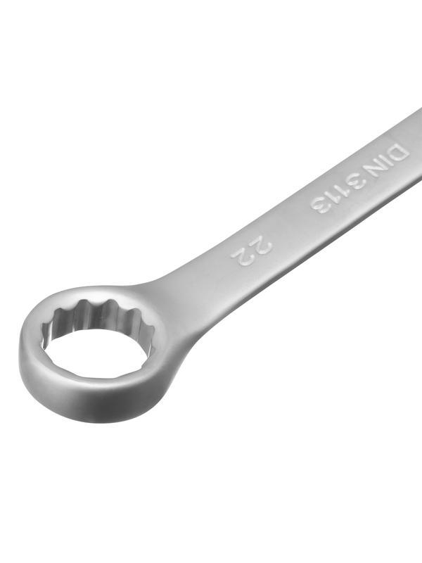 Набор ключей комбинированных, 6-22 мм, 12 шт, CrV, матовый хром Matrix