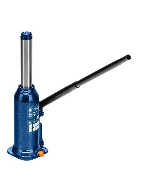 Домкрат гидравлический бутылочный, 6 т, h подъема 207-404 мм Stels