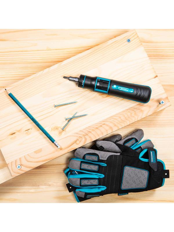 Отвертка реверсивная с револьверным механизмом, 11 шт, сталь S2 Gross