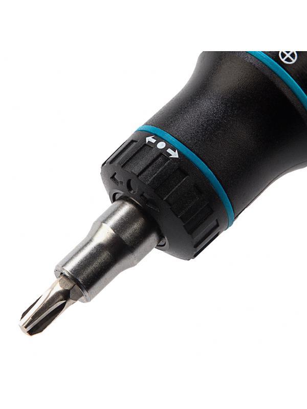 Отвертка реверсивная с револьверным механизмом, 11 шт, сталь S2 Gross